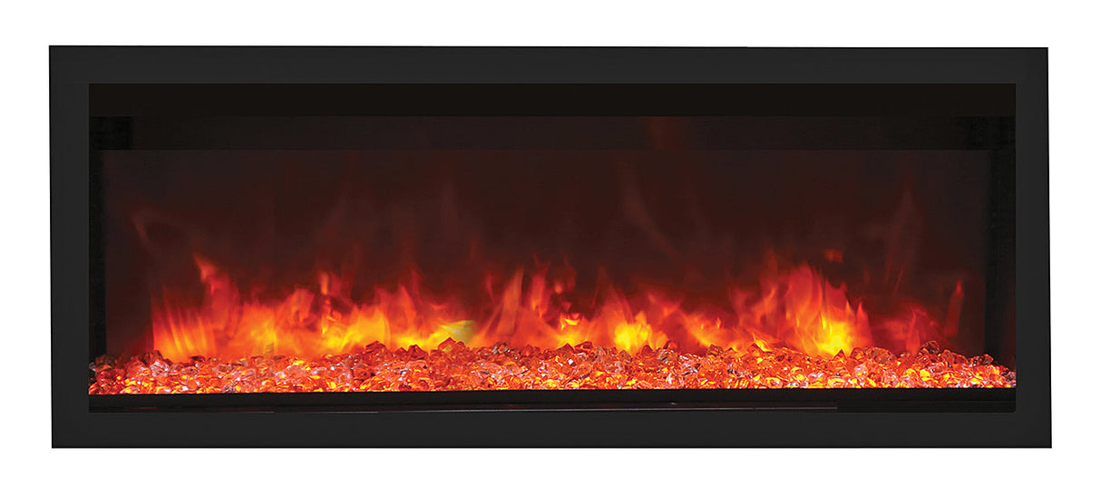Remii 55" Tall Indoor or Outdoor Electric Built-In Fireplace