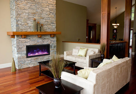 Remii 35" Extra Slim Indoor or Outdoor Electric Built-In Fireplace