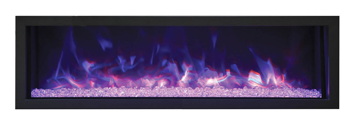 Remii 55" Extra Slim Indoor or Outdoor Electric Built-In Fireplace