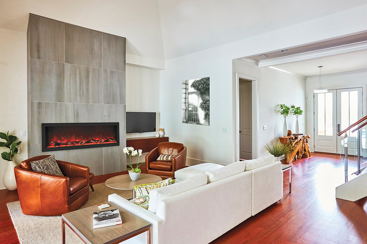 Remii 55" Deep Indoor or Outdoor Electric Built-In Fireplace