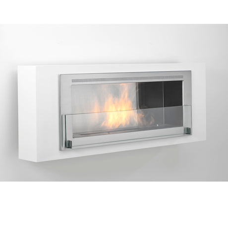Eco-Feu 54" Santa Lucia Wall Mount Ethanol Fireplace, 3 Color Options