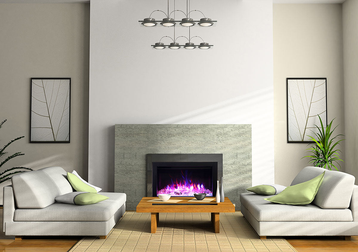Amantii 30" Traditional Series Electric Fireplace Insert with 10 piece log set