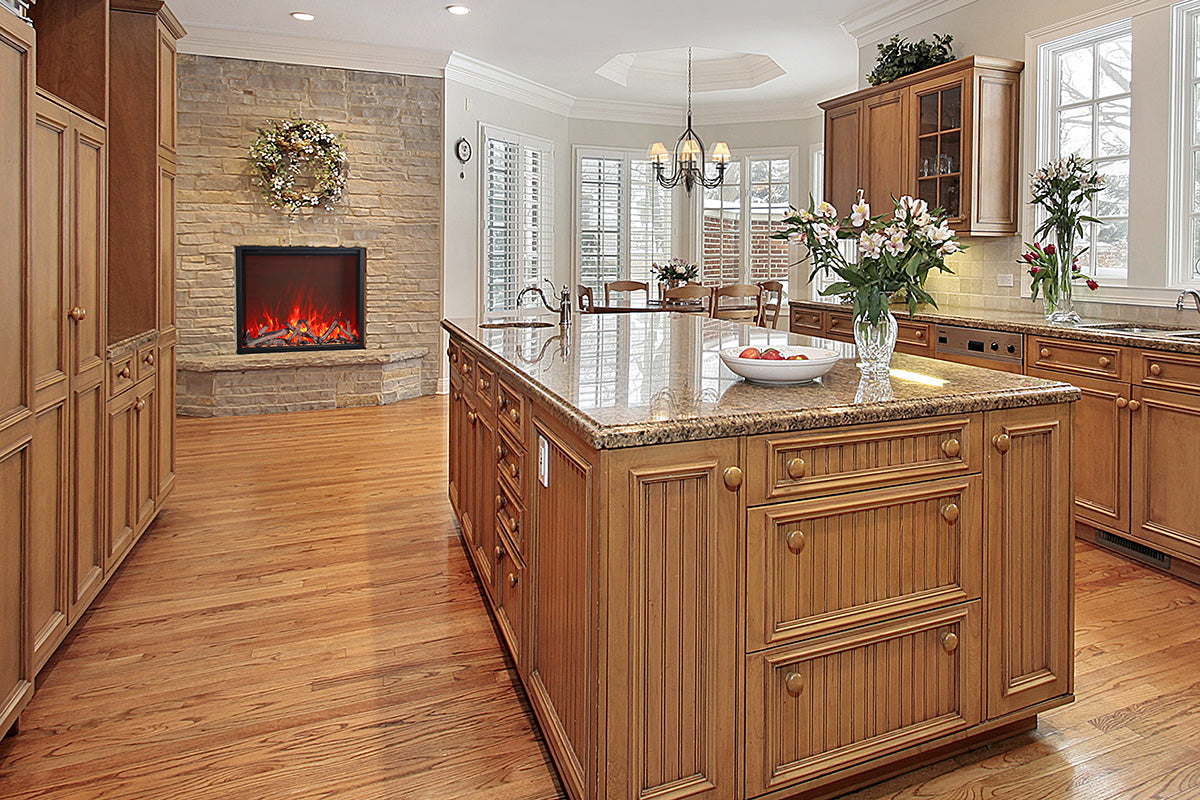 Amantii 48" Traditional Series Electric Fireplace Insert with 10 piece log set