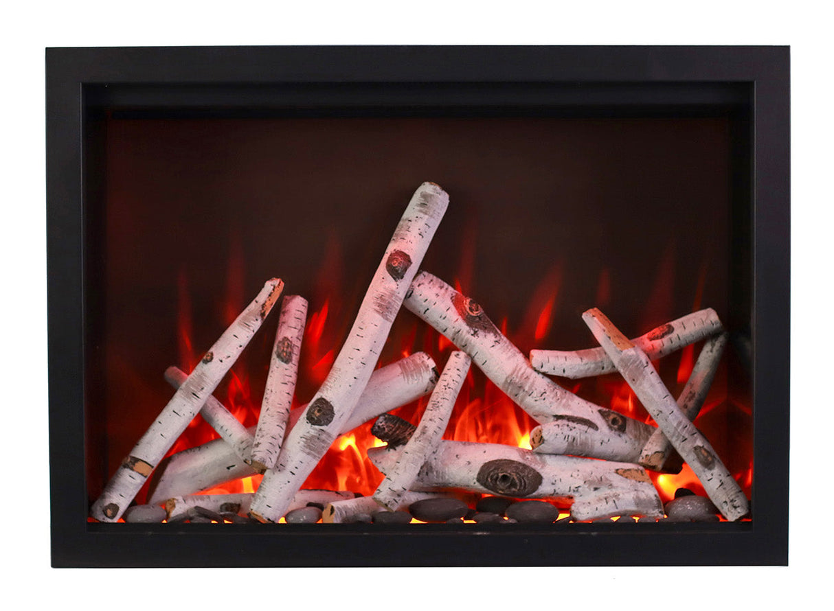Amantii 38" Traditional Series Electric Fireplace Insert with 10 piece log set
