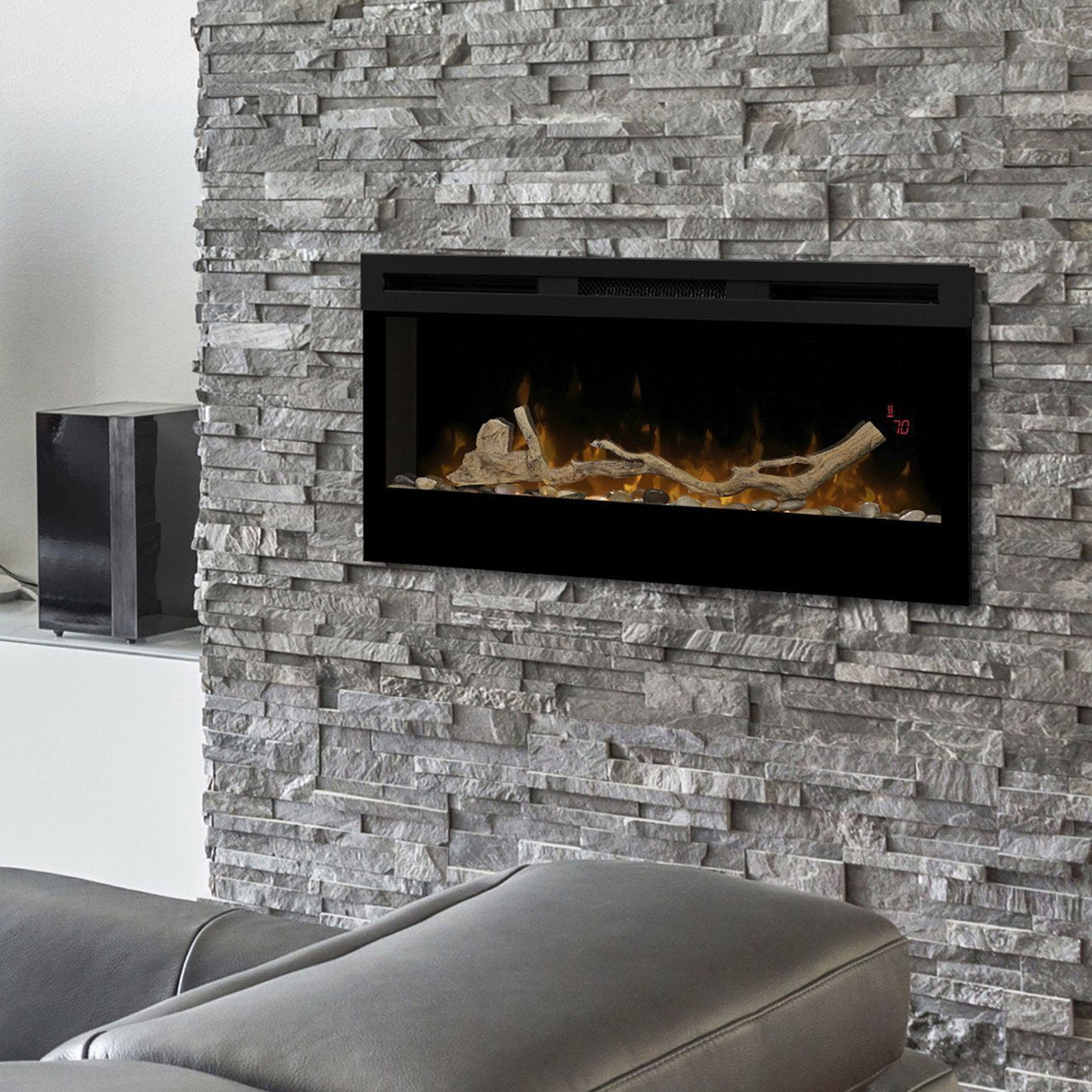 Dimplex 34" Prism Series Built-In or Wall Mount Electric Fireplace