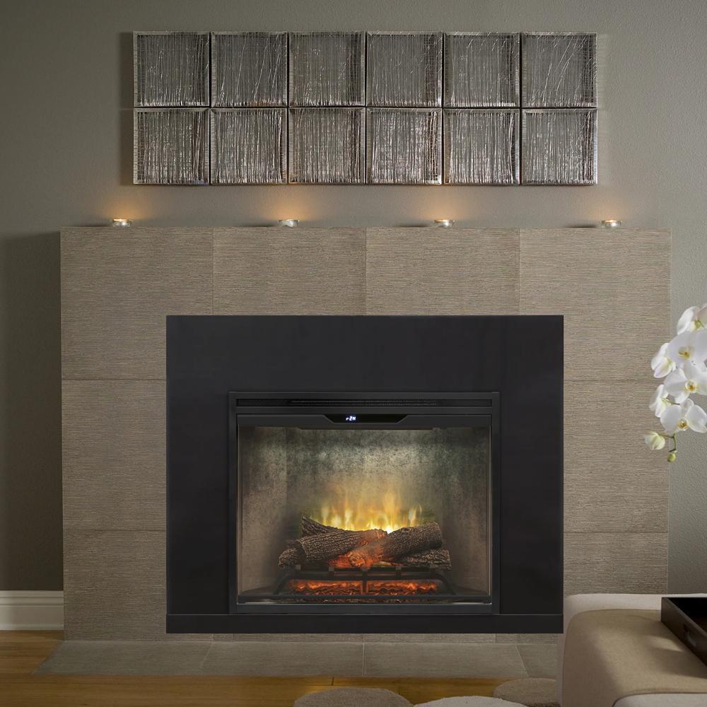 Dimplex 30" Revillusion® Built-In Electric Firebox with glass pane and plug kit, 2 Options