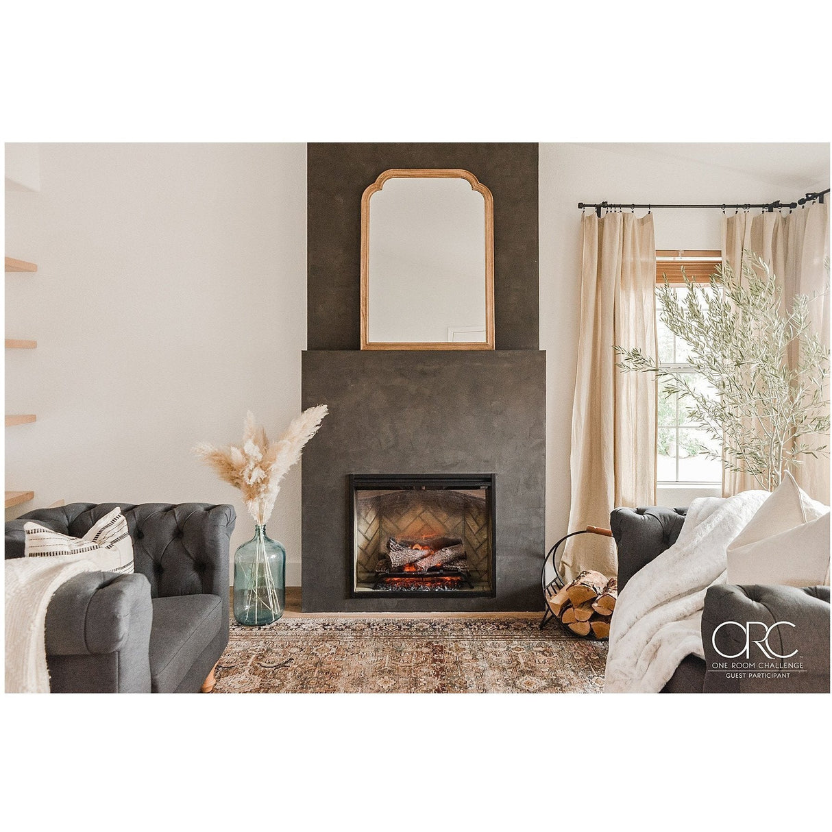 Dimplex 36" Revillusion® Portrait Built-In Electric Firebox with glass pane and plug kit, 2 Options