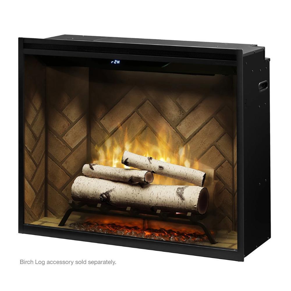 Dimplex 36" Revillusion® Portrait Built-In Electric Firebox with glass pane and plug kit, 2 Options
