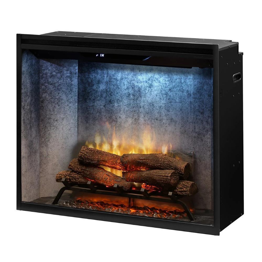 Dimplex 36" Revillusion® Portrait Built-In Electric Firebox with glass pane and plug kit, 2 Options