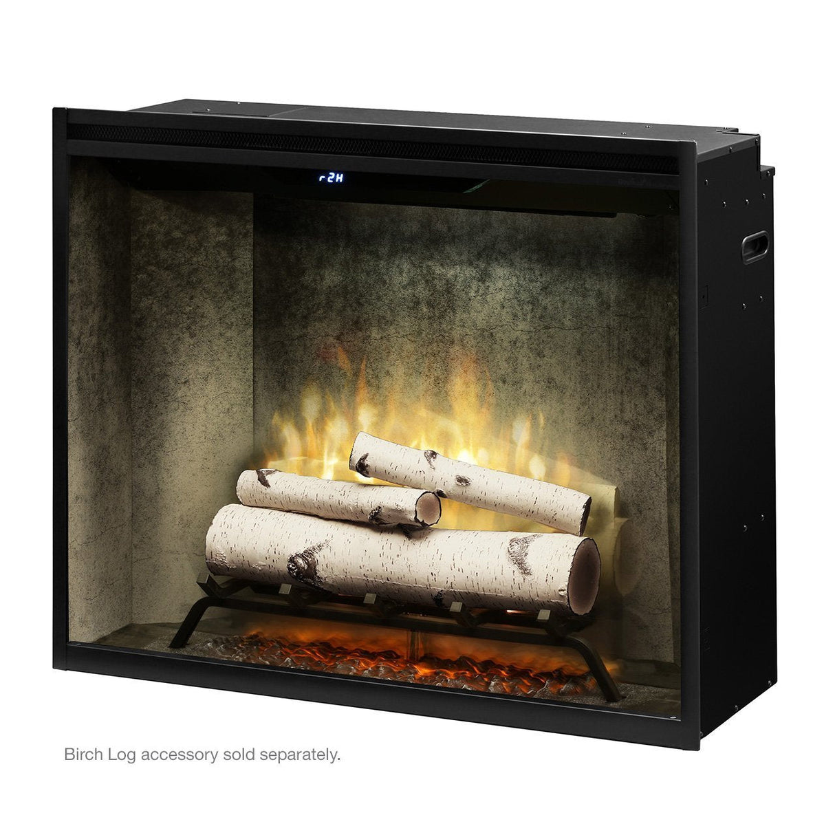 Dimplex 36" Revillusion® Portrait Built-In Electric Firebox with glass pane and plug kit, 2 Options
