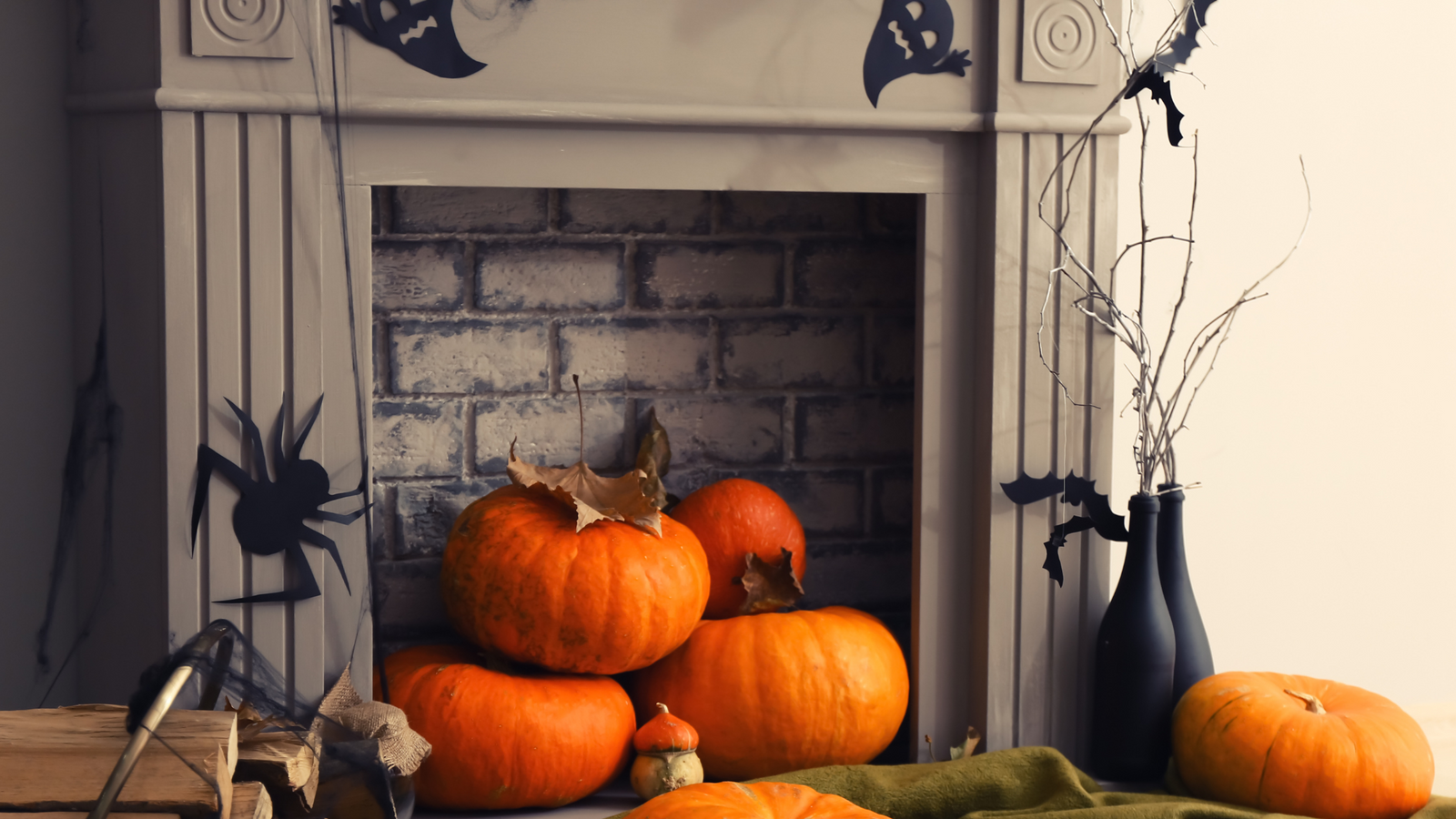 Using Your Electric Fireplace for Halloween Decorations