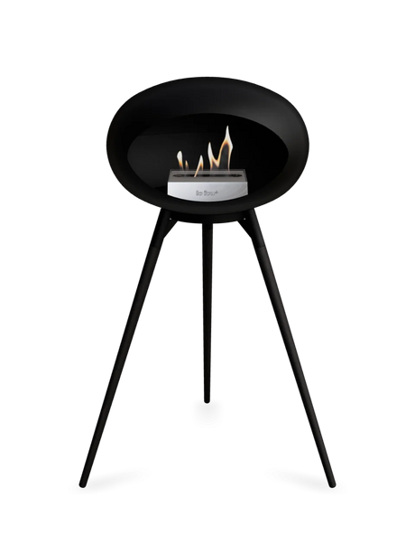 Le Feu Ground Wood High Dome Fireplace in Black Color