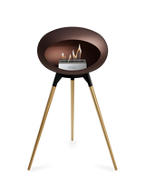 Le Feu Ground Wood High Dome Fireplace in Mocha Color