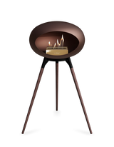 Le Feu Ground Wood High Dome Fireplace in Mocha Color