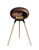 Le Feu Ground Wood High Dome Fireplace in Mocha Color