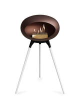 Le Feu Ground Wood High Dome Fireplace in Mocha Color