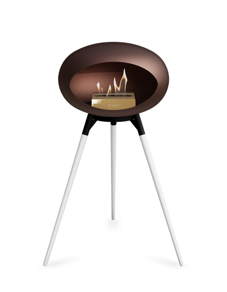 Le Feu Ground Wood High Dome Fireplace in Mocha Color