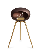 Le Feu Ground Wood High Dome Fireplace in Mocha Color