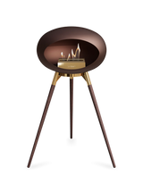 Le Feu Ground Wood High Dome Fireplace in Mocha Color