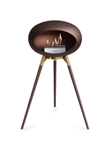 Le Feu Ground Wood High Dome Fireplace in Mocha Color