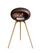 Le Feu Ground Wood High Dome Fireplace in Mocha Color