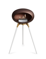 Le Feu Ground Wood High Dome Fireplace in Mocha Color