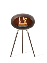 Le Feu Ground Wood High Dome Fireplace in Mocha Color