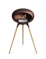 Le Feu Ground Wood High Dome Fireplace in Mocha Color