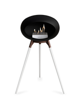 Le Feu Ground Wood High Dome Fireplace in Black Color