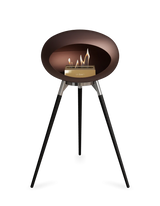 Le Feu Ground Wood High Dome Fireplace in Mocha Color