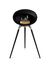 Le Feu Ground Wood High Dome Fireplace in Black Color