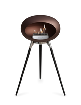 Le Feu Ground Wood High Dome Fireplace in Mocha Color