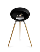 Le Feu Ground Wood High Dome Fireplace in Black Color