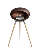 Le Feu Ground Wood High Dome Fireplace in Mocha Color