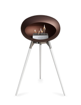 Le Feu Ground Wood High Dome Fireplace in Mocha Color