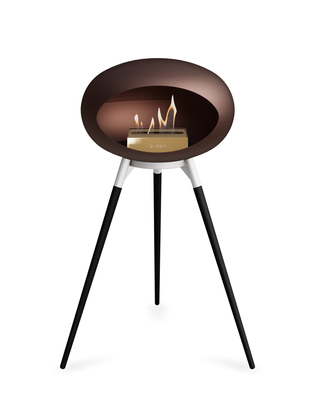 Le Feu Ground Wood High Dome Fireplace in Mocha Color