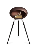 Le Feu Ground Wood High Dome Fireplace in Mocha Color