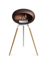 Le Feu Ground Wood High Dome Fireplace in Mocha Color