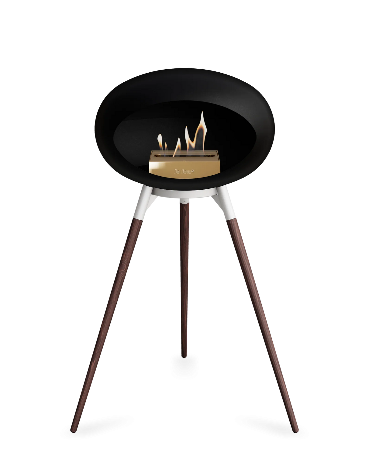 Le Feu Ground Wood High Dome Fireplace in Black Color