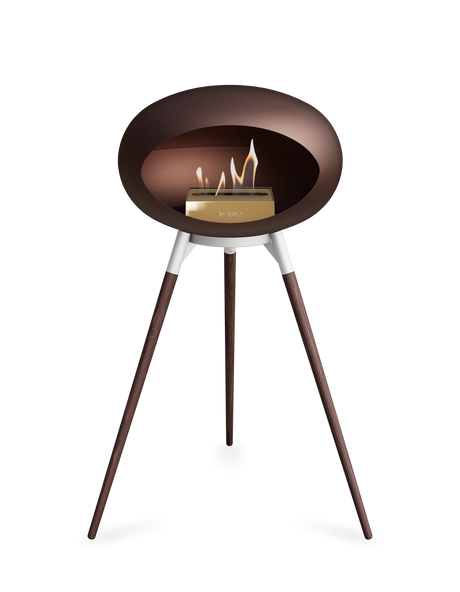 Le Feu Ground Wood High Dome Fireplace in Mocha Color