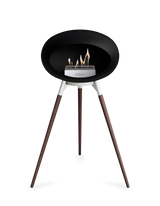 Le Feu Ground Wood High Dome Fireplace in Black Color