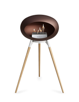 Le Feu Ground Wood High Dome Fireplace in Mocha Color