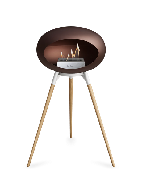 Le Feu Ground Wood High Dome Fireplace in Mocha Color