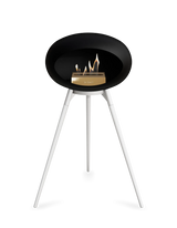 Le Feu Ground Wood High Dome Fireplace in Black Color