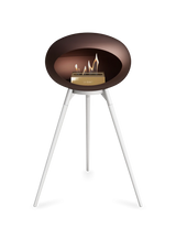 Le Feu Ground Wood High Dome Fireplace in Mocha Color