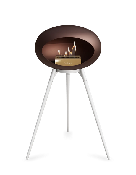 Le Feu Ground Wood High Dome Fireplace in Mocha Color