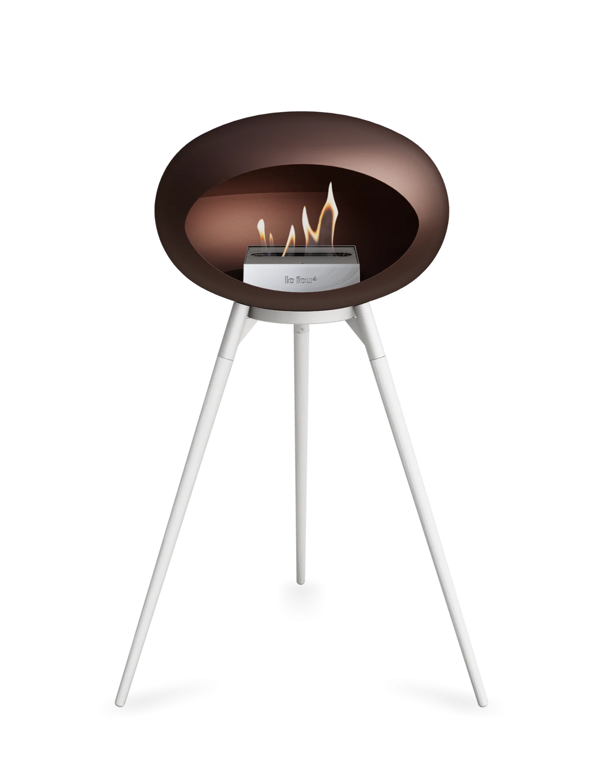 Le Feu Ground Wood High Dome Fireplace in Mocha Color