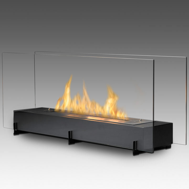 Eco-Feu 38" Vision II Free Standing Ethanol Fireplace, 2 Color Options