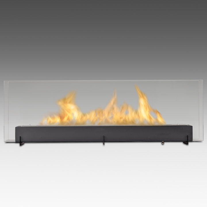Eco-Feu 51" Vision III Free Standing Ethanol Fireplace, 2 Color Options