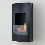 Eco-Feu 19" Hollywood Wall Mount Ethanol Fireplace, 2 Color Options